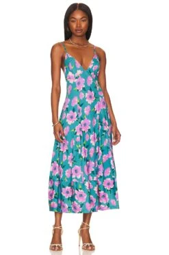 FREE PEOPLE Finer Things Maxi Dress Sunshine Combo -Camila coelho Shop FREE WD2536 V1