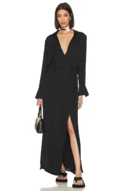 FREE PEOPLE X REVOLVE Aida Maxi Dress Black -Camila coelho Shop FREE WD2591 V1 1