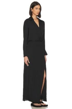 FREE PEOPLE X REVOLVE Aida Maxi Dress Black -Camila coelho Shop FREE WD2591 V2