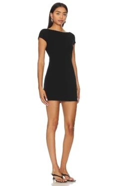 FREE PEOPLE Rosalia Mini Dress Black -Camila coelho Shop FREE WD2594 V2