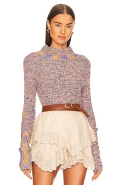 FREE PEOPLE Blair Spacedye Pullover Candy Combo