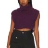 FREE PEOPLE Honey Bunny Crop Black Cherry -Camila coelho Shop FREE WK1037 V1