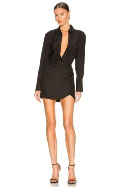 Naha Short Dress Black -Camila coelho Shop GAUR WD41 V1 1