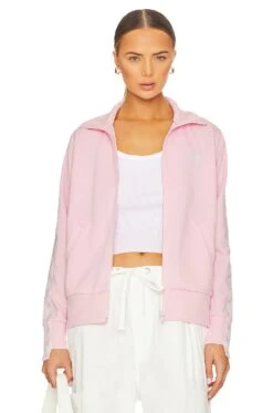 Golden Goose Denise Track Jacket Rose Shadow & White