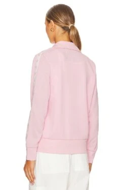 Golden Goose Denise Track Jacket Rose Shadow & White -Camila coelho Shop GGOR WO11 V4