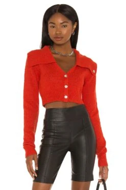 Helmut Lang Crop Cardi Flare