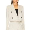 Helmut Lang Cropped Blazer Linen 2 Helmut Lang Cropped Blazer Linen -Camila coelho Shop HLNR WO19 V1