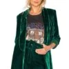 X REVOLVE Chloe Boyfriend Jacket Emerald -Camila coelho Shop HOOF WO81 V1