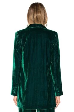 X REVOLVE Chloe Boyfriend Jacket Emerald -Camila coelho Shop HOOF WO81 V3