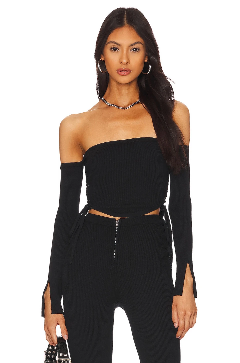 Lydia Longsleeve Knit Corset Black 3 Lydia Longsleeve Knit Corset Black