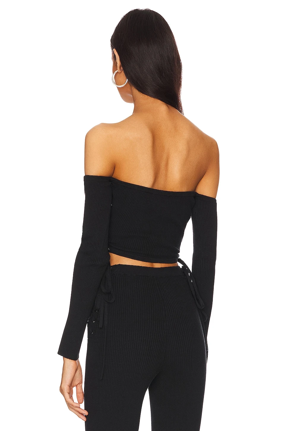 Lydia Longsleeve Knit Corset Black 5 Lydia Longsleeve Knit Corset Black - Image 3