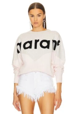 Isabel Marant Etoile Houston Sweatshirt Teal -Camila coelho Shop ISAR WK89 V1