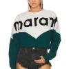Isabel Marant Etoile Houston Sweatshirt Teal -Camila coelho Shop ISAR WK92 V1