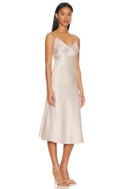 Joie Surene Midi Dress Silver Cloud -Camila coelho Shop JOIE WD571 V2