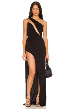 X REVOLVE A Cut Above Gown Black
