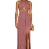 Tanya Gown Rose Taupe 1 Tanya Gown Rose Taupe -Camila coelho Shop KATR WD318 V1