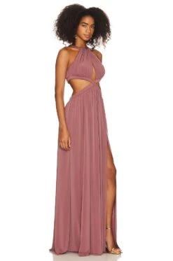 Tanya Gown Rose Taupe 6 Tanya Gown Rose Taupe -Camila coelho Shop KATR WD318 V2