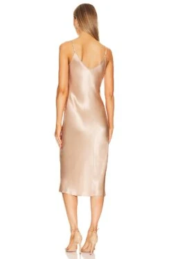 Eliana Slip Dress Cappuccino -Camila coelho Shop LAGR WD169 V3