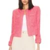 Keaton Jacket With Fringe Coral Rose -Camila coelho Shop LAGR WO186 V1