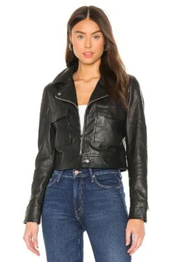 Paloma Leather Jacket Black