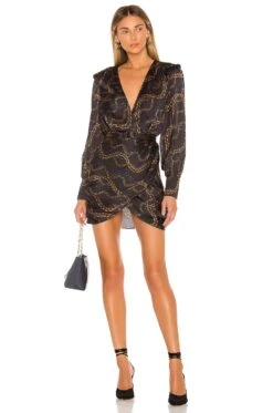 The Joyce Mini Dress Black Chain -Camila coelho Shop LCDE WD326 V1 1