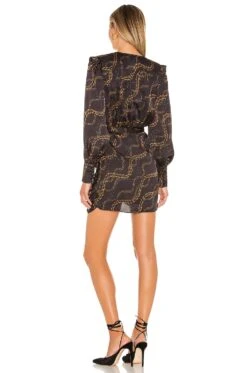The Joyce Mini Dress Black Chain -Camila coelho Shop LCDE WD326 V3