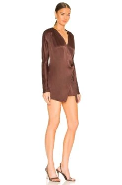 Vittoria Mini Dress Chocolate Brown 6 Vittoria Mini Dress Chocolate Brown -Camila coelho Shop LCDE WD586 V2