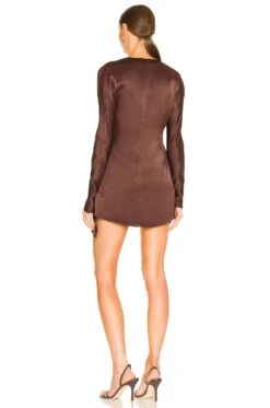 Vittoria Mini Dress Chocolate Brown 7 Vittoria Mini Dress Chocolate Brown -Camila coelho Shop LCDE WD586 V3