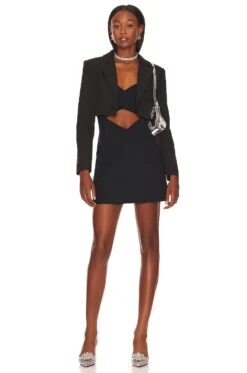 Anoush Knit Mini Dress Black -Camila coelho Shop LCDE WD706 V4