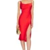 Ada Midi Dress Bright Red 1 Ada Midi Dress Bright Red -Camila coelho Shop LCDE WD734 V1