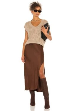 Hara Sweater Vest Tamarind -Camila coelho Shop LCDE WK146W V4