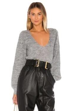 Rosette Sweater Grey