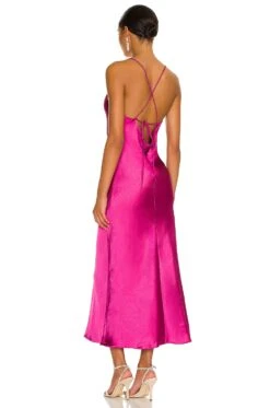 Makena Midi Dress Magenta -Camila coelho Shop LEAX WD298 V3