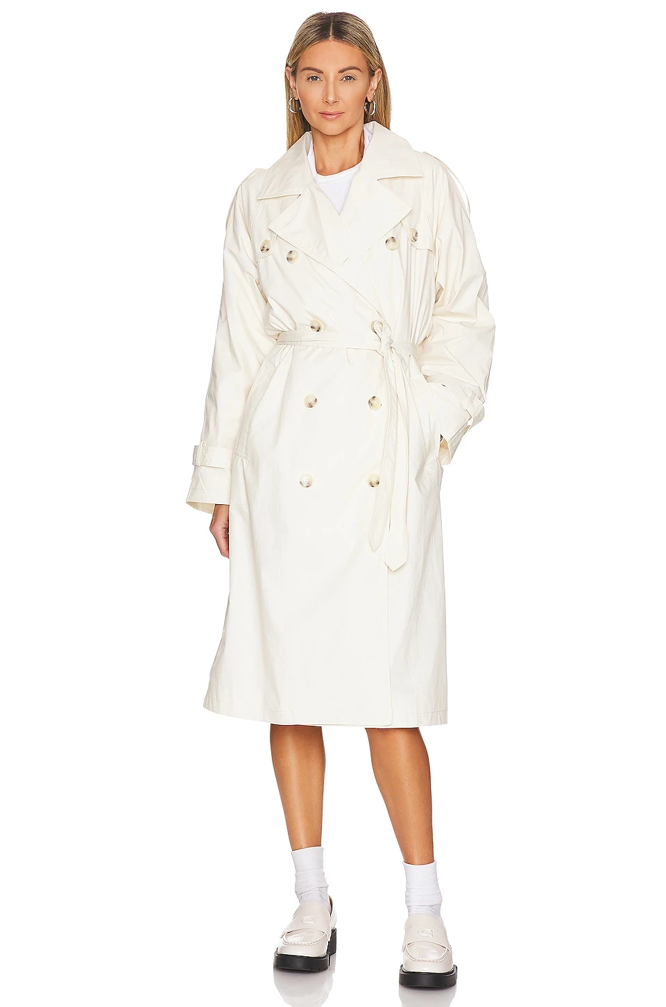 Maisie Trench Coat Bone 4 Maisie Trench Coat Bone - Image 2