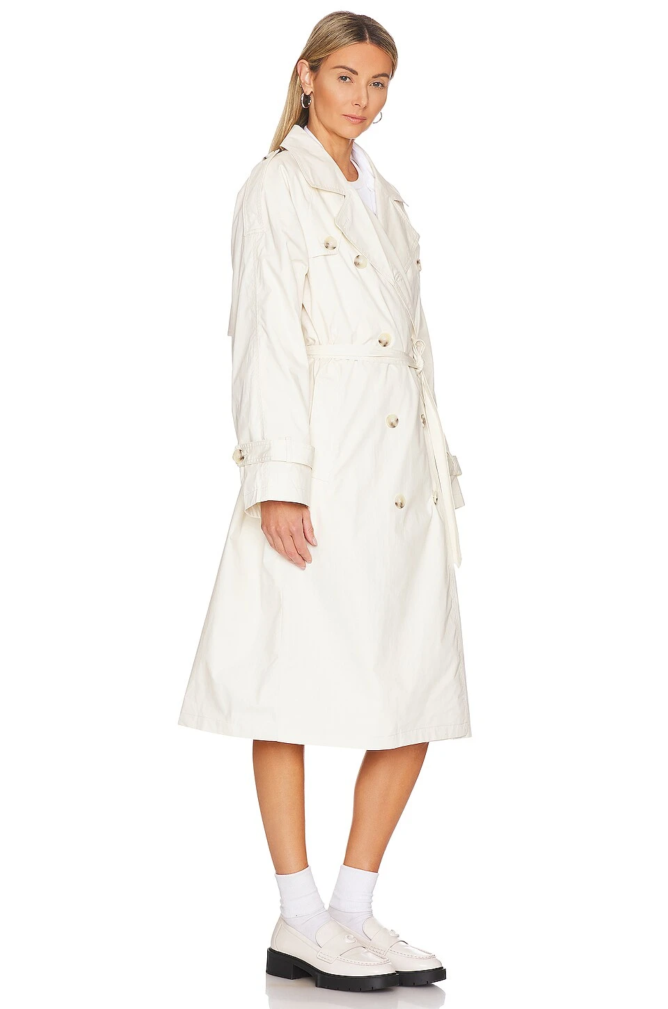 Maisie Trench Coat Bone 5 Maisie Trench Coat Bone - Image 3