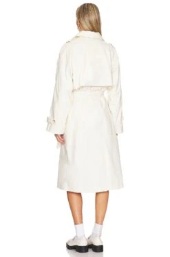 Maisie Trench Coat Bone 9 Maisie Trench Coat Bone -Camila coelho Shop LEAX WO85 V4
