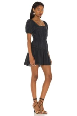 LoveShackFancy X REVOLVE Stern Dress Black -Camila coelho Shop LESH WD454 V2