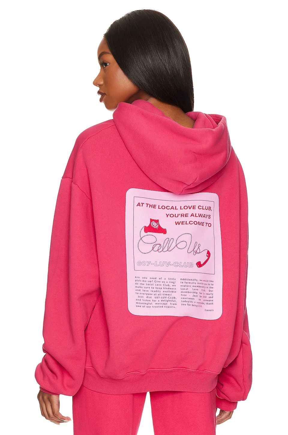 SWEAT À CAPUCHE CALL US Magenta 3 SWEAT À CAPUCHE CALL US Magenta