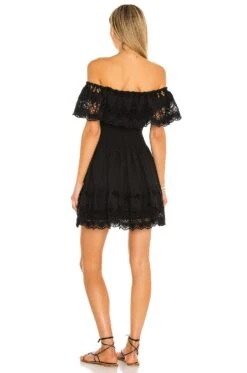 Dallas Mini Dress Black -Camila coelho Shop LOVF WD2939 V3