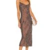 Lauren Midi Dress Brown 1 Lauren Midi Dress Brown -Camila coelho Shop LOVF WD3002 V1