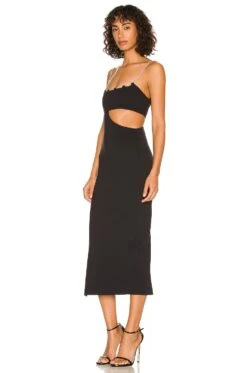 Charlotte Midi Dress Black -Camila coelho Shop LOVF WD3229 V3