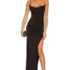 Odessa Gown Black 2 Odessa Gown Black -Camila coelho Shop LOVF WD3264 V1