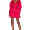Corinne Mini Dress Cherry Red -Camila coelho Shop LOVF WD3517 V1