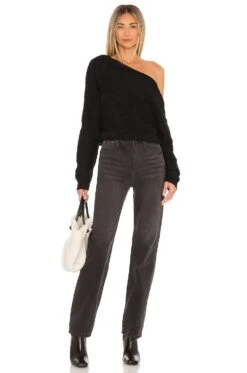 Porto Santo Sweater Black -Camila coelho Shop LOVF WK1012 V4