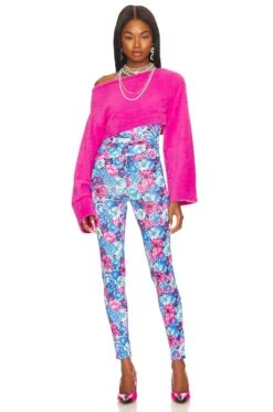 Chantal Cropped Sweater Hot Pink -Camila coelho Shop LOVF WK1123 V4