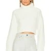 Feya Cropped Pullover Ivory -Camila coelho Shop LOVF WK1148 V1