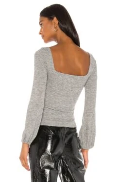 Blakely Sweater Heather Grey -Camila coelho Shop LOVF WK658 V3