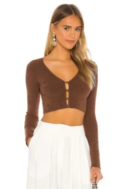 Audrey Cardigan Chocolate Brown