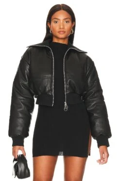 Nikki Puffer Jacket Black