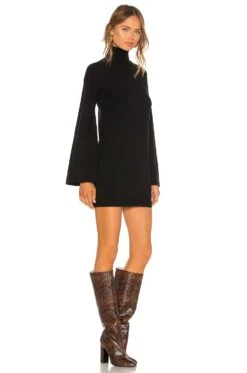 Fallon Sweater Dress Black -Camila coelho Shop LPAR WD240 V2